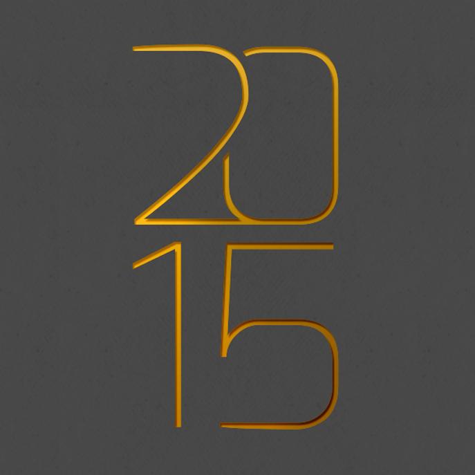 Glückliches Neues Jahr 2015 